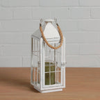 White Metal Lantern - Small