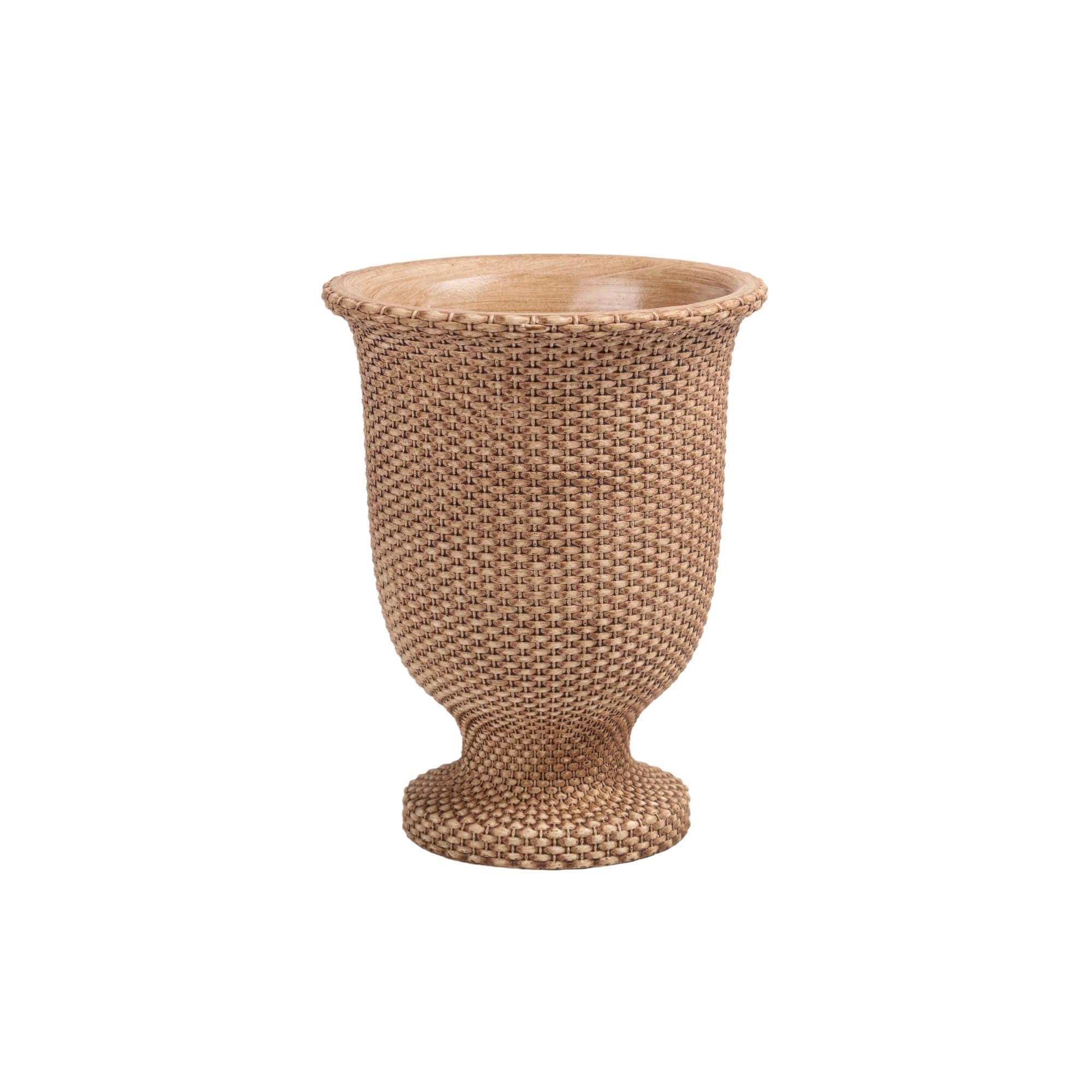 Woven Stone Urn - Small