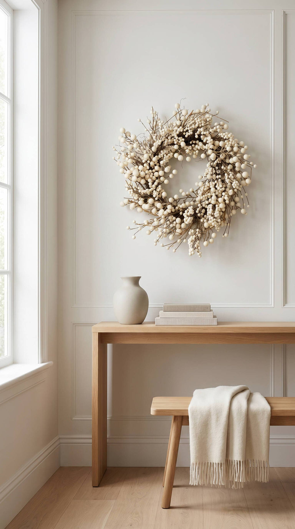 Ivory Berry Wreath