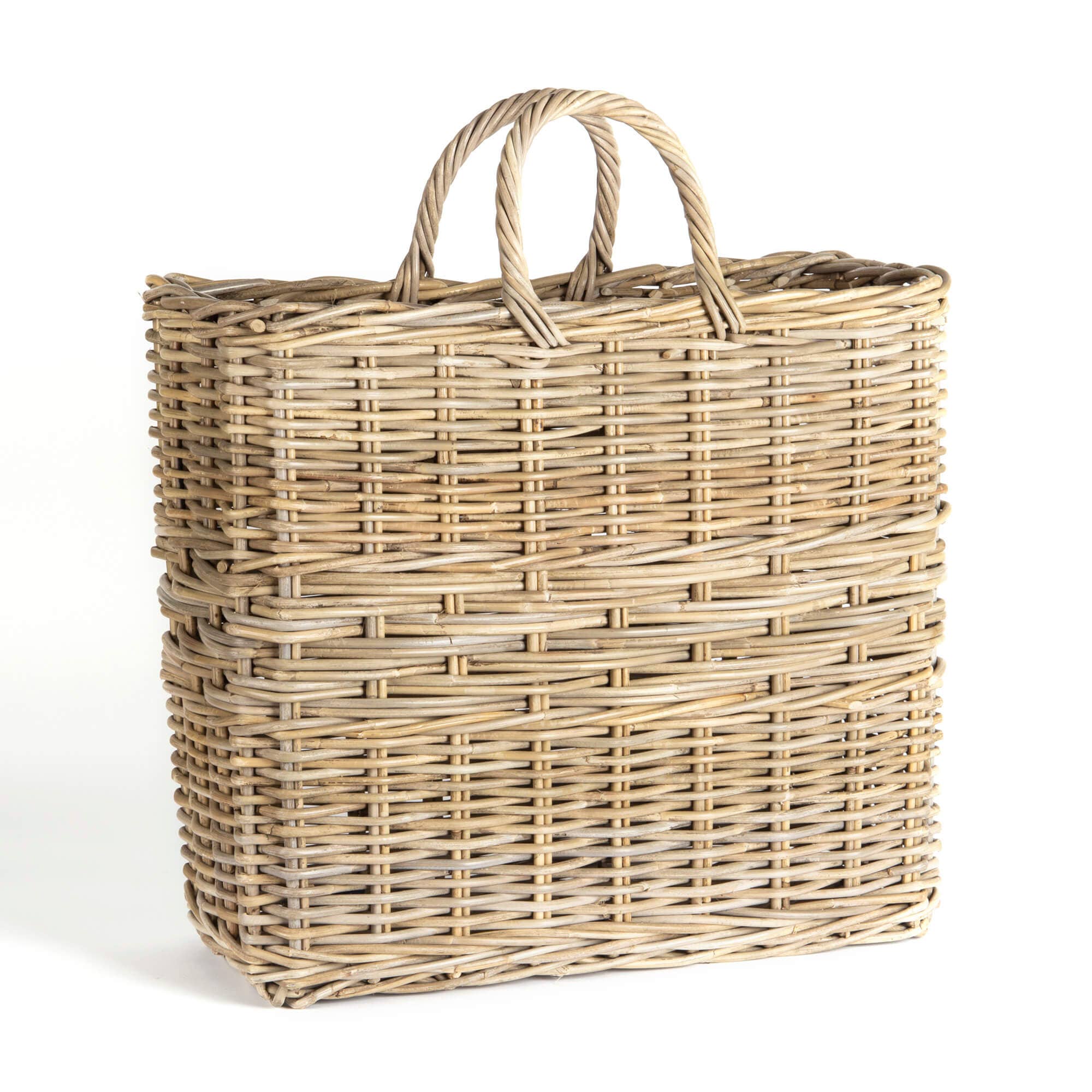 Driftwood Tall Rattan Basket