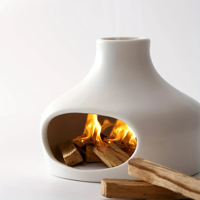 Chimney Burner, White