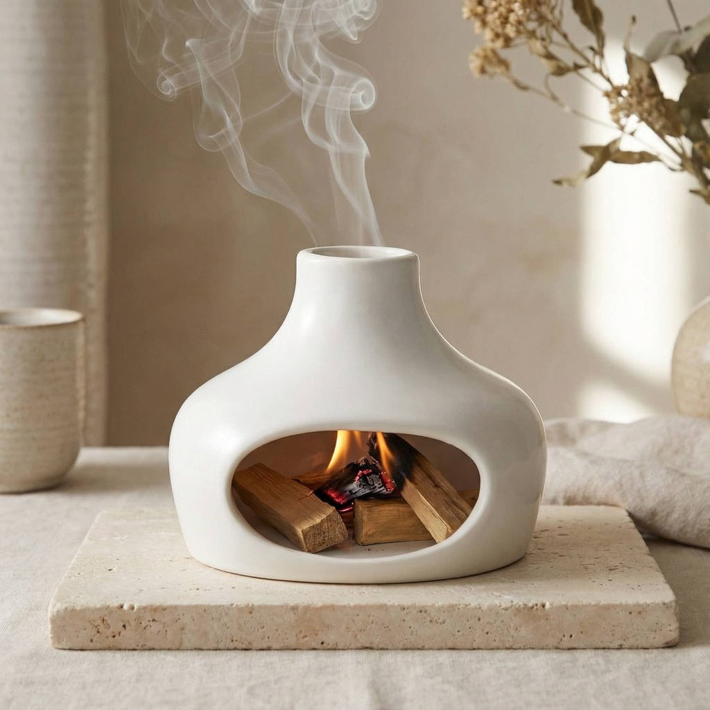 Chimney Burner, White