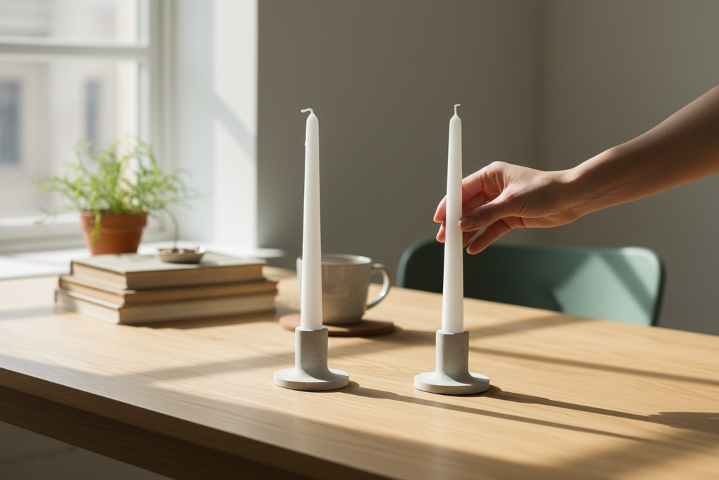 Concrete Taper Candle Holder