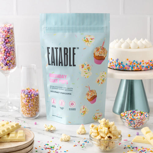 Birthday Cake Pops Popcorn