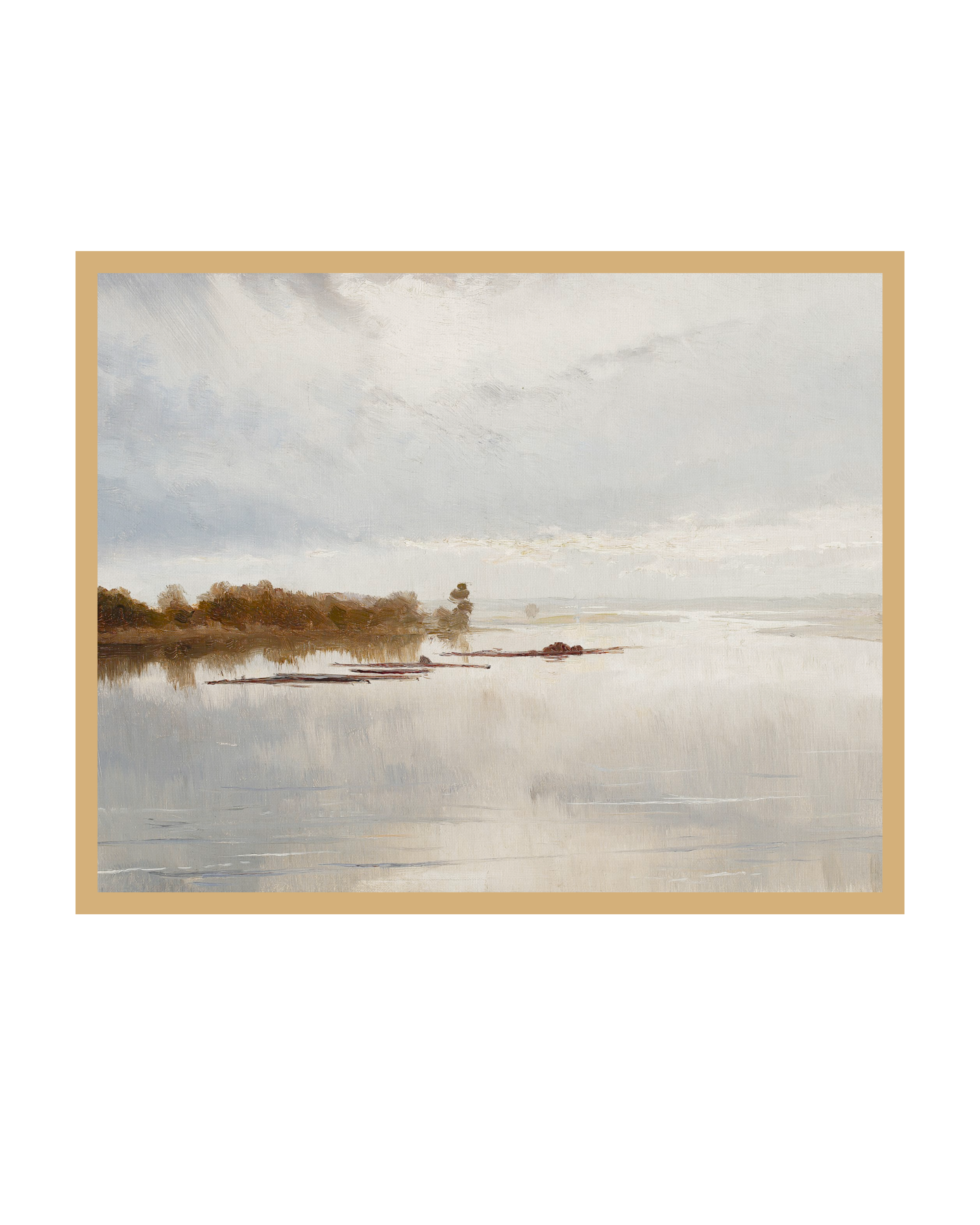 Muted Tonal River Print