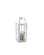 White Metal Lantern - Small