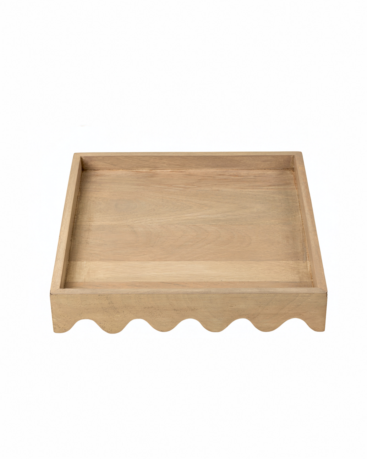 Square Scalloped Tray