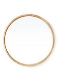 Beach Wood Round Mirror