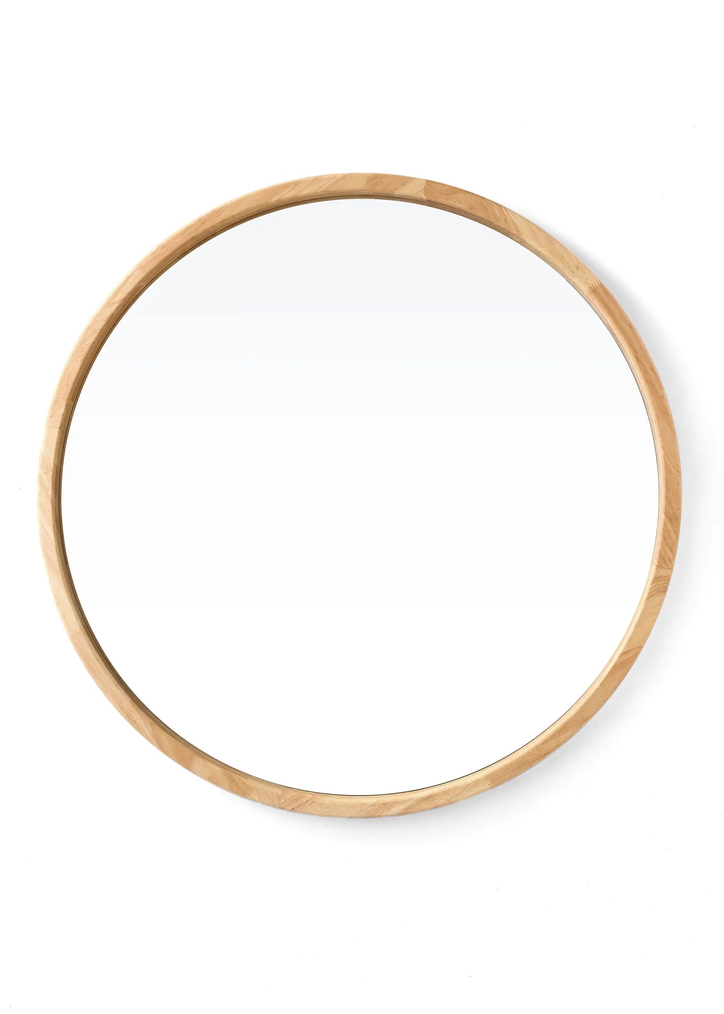Beach Wood Round Mirror