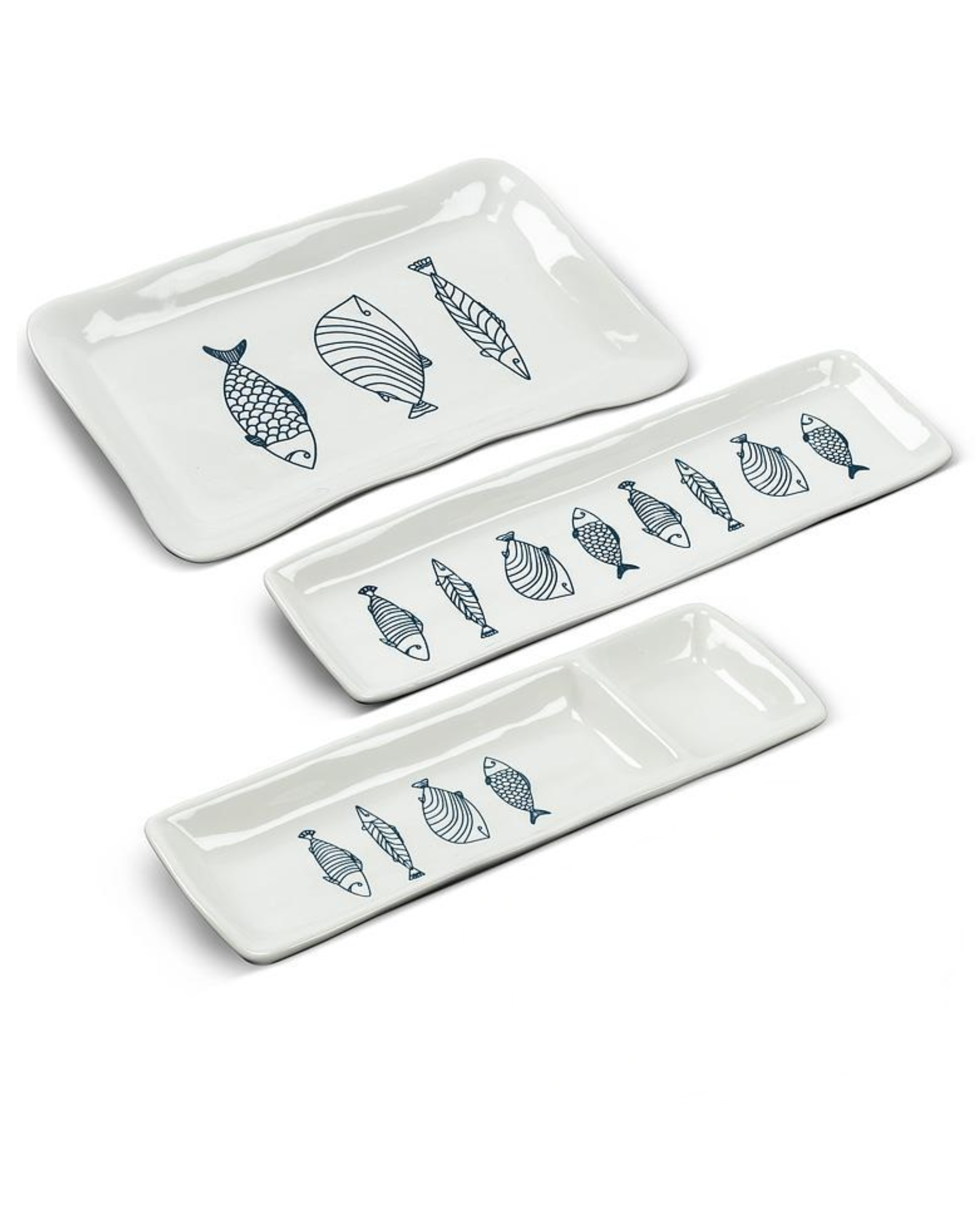 Blue Fish Stoneware Collection