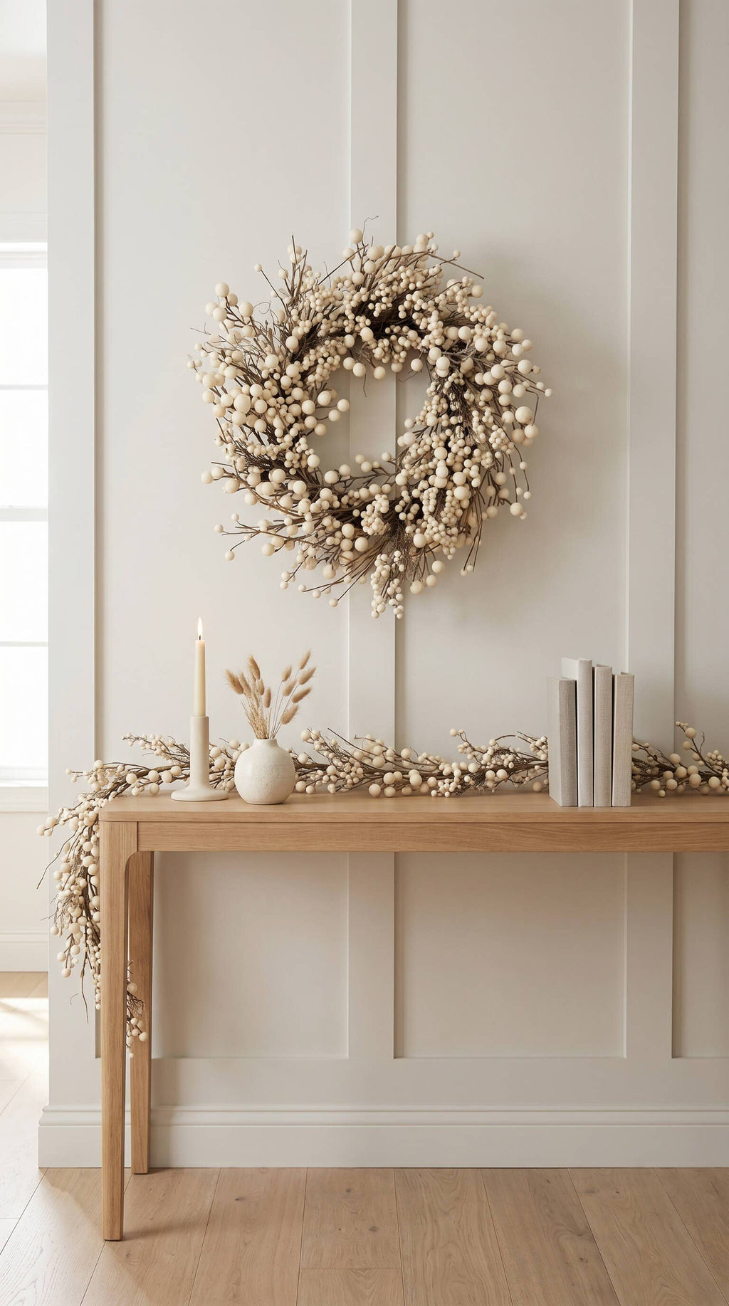 Ivory Berry Wreath