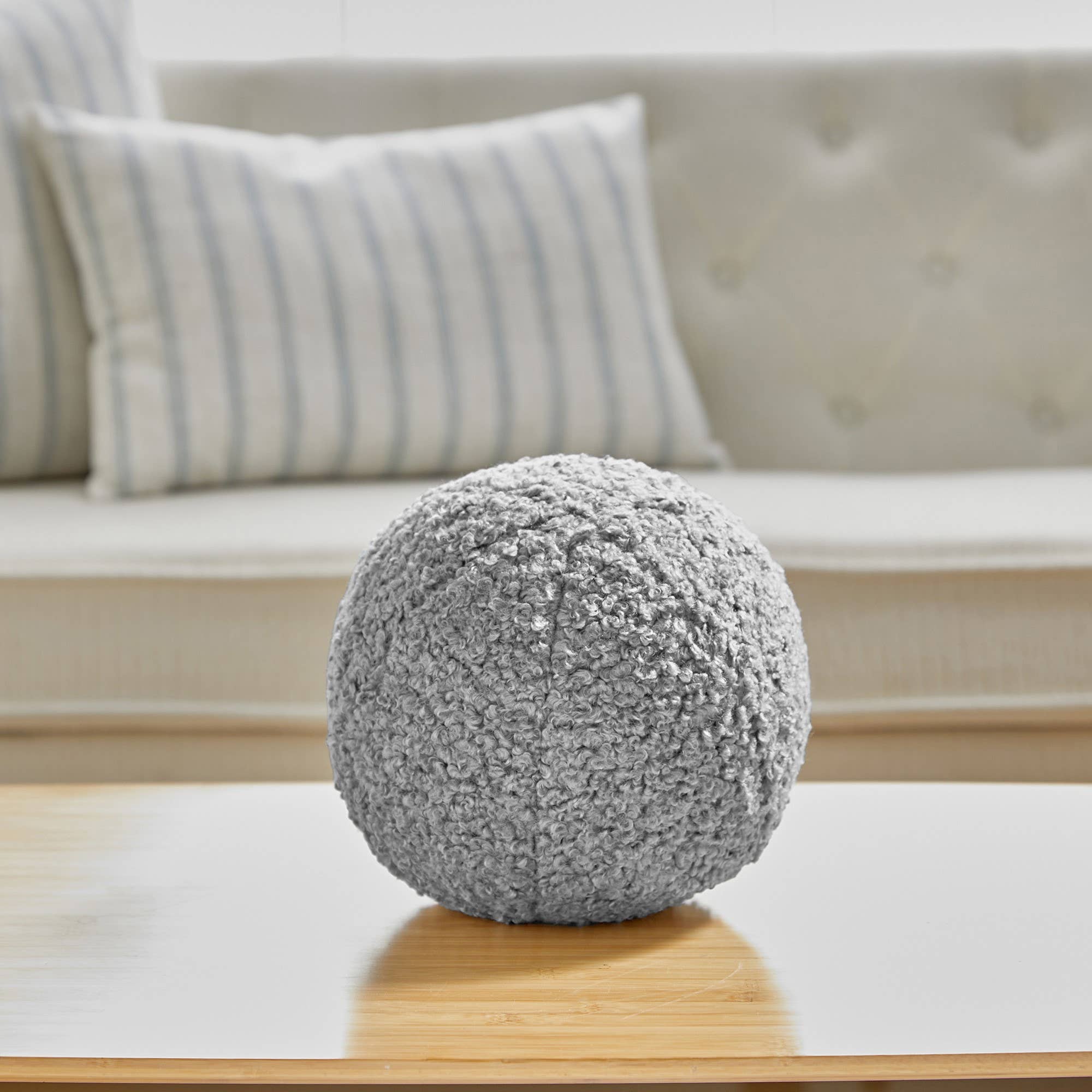 Small Pebble Pillow, Light Grey