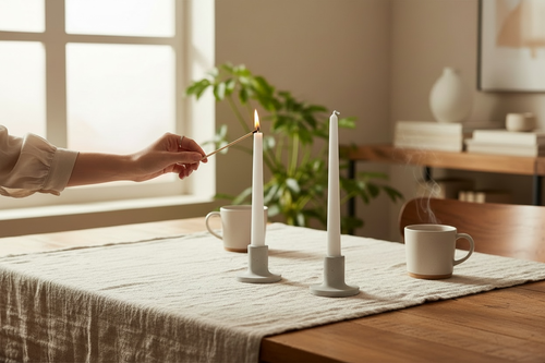 Concrete Taper Candle Holder
