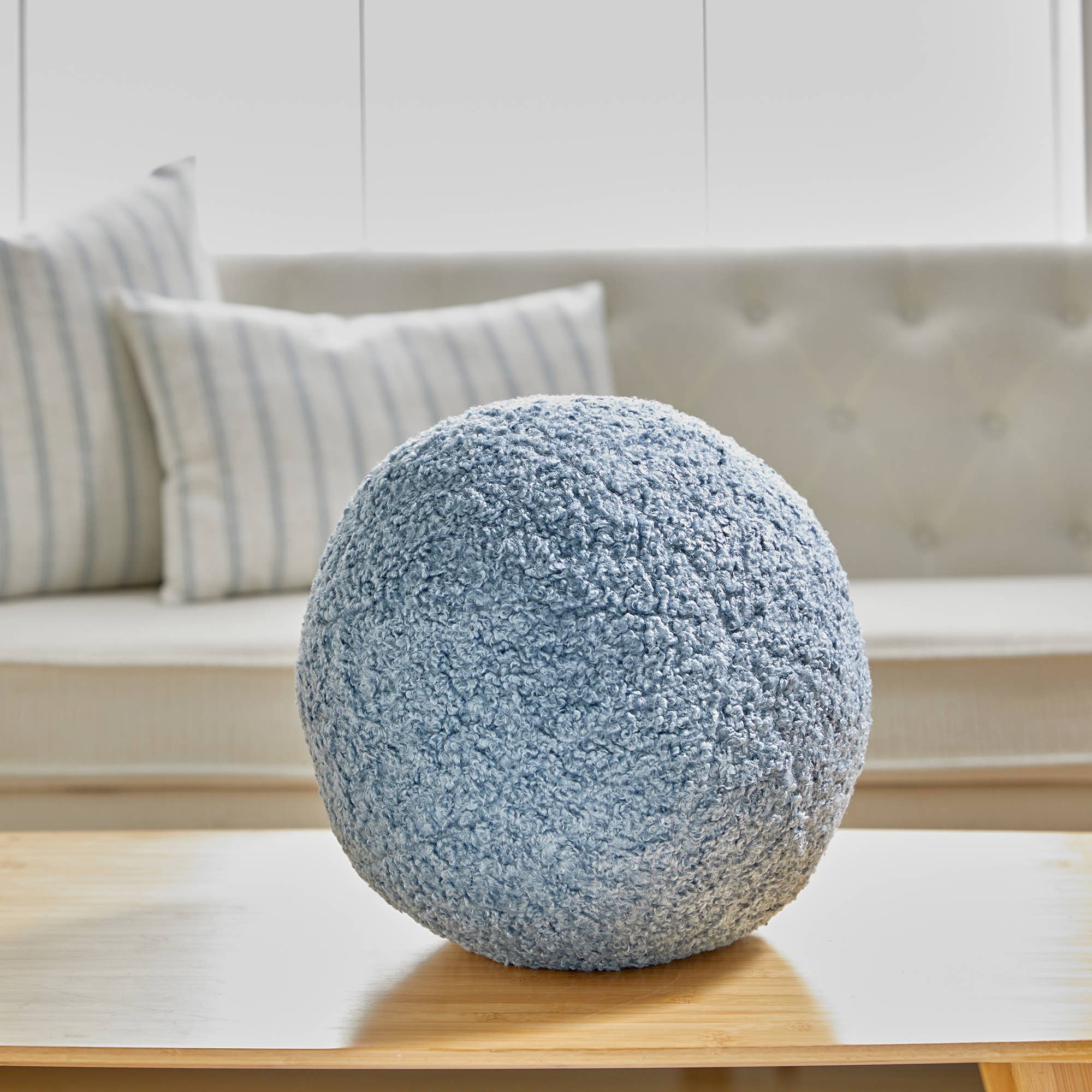 Small Pebble Pillow, Blue